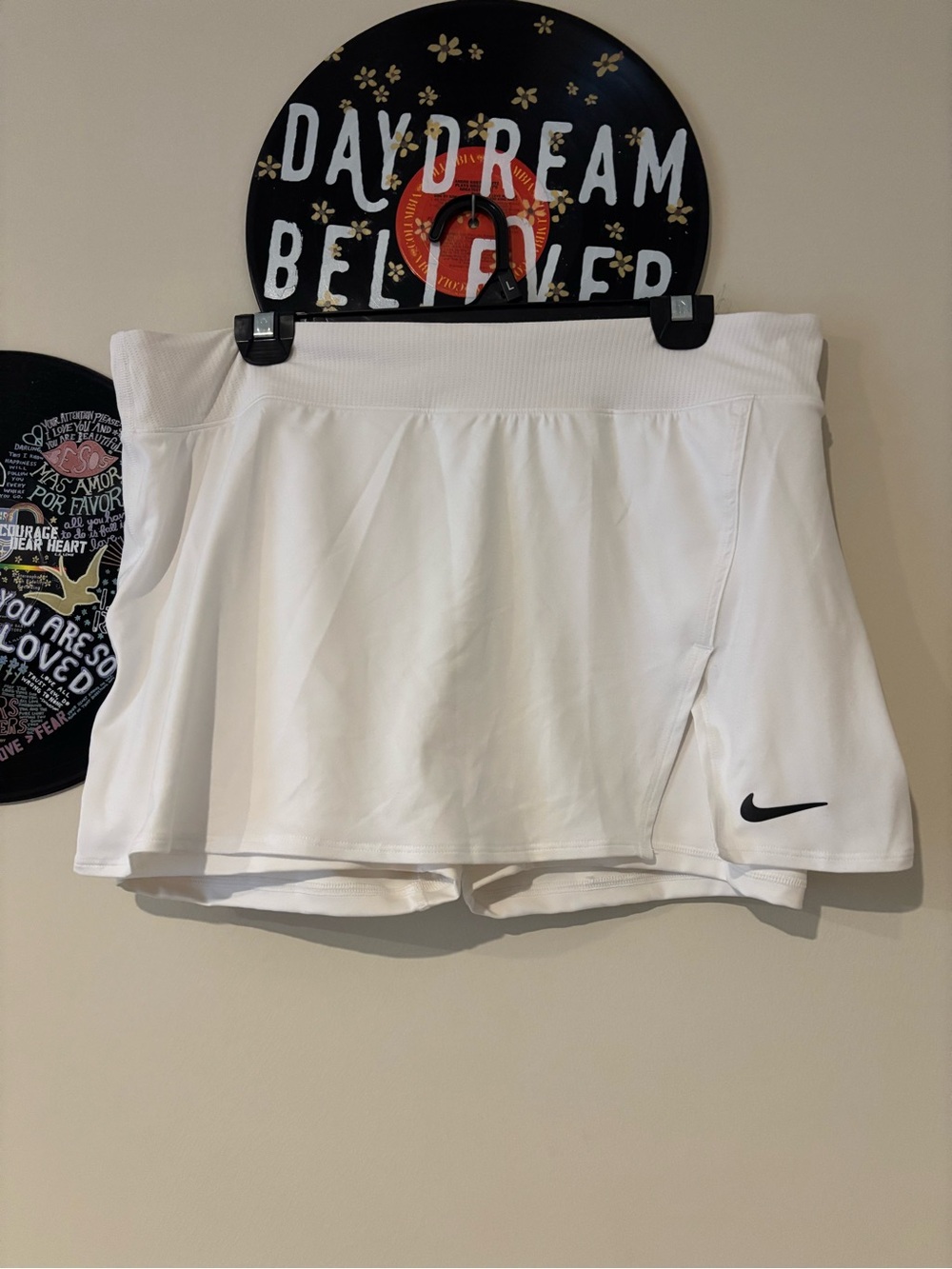 White Nike skort